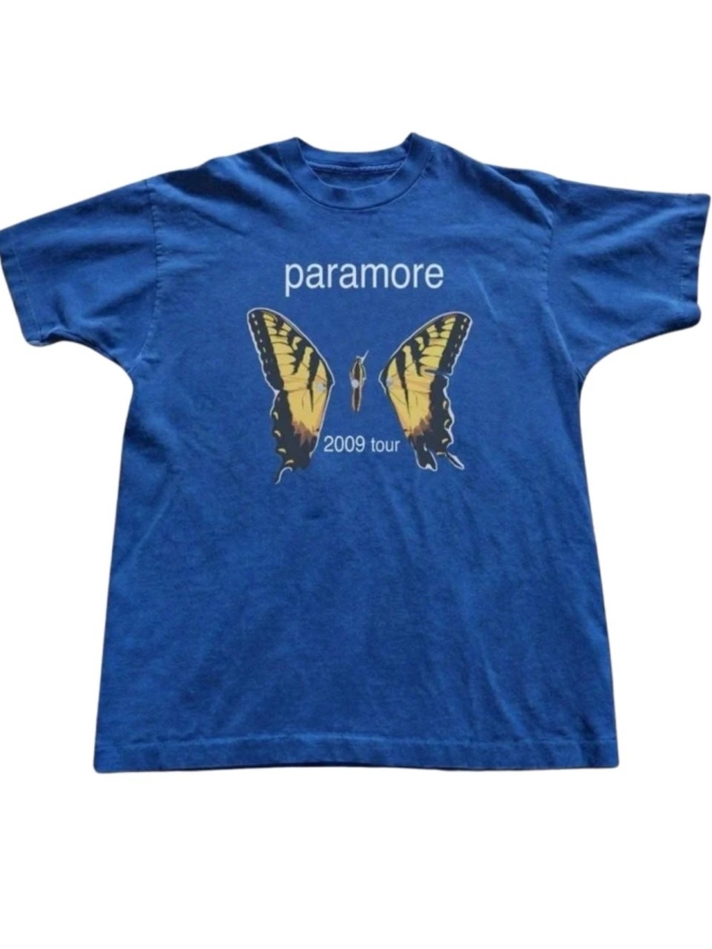 Blue Paramore 2009 Tour Butterfly Tee